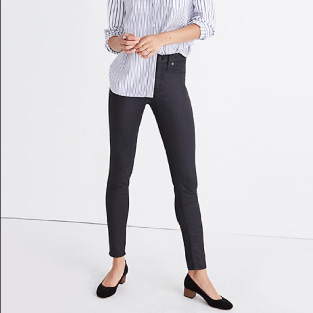 Madewell 9" High-Rise 5 Pocket Skinny Jeans Black